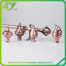 Z285 Hotel project factory price modern curtain finial / Zinc Alloy curtain rod finials